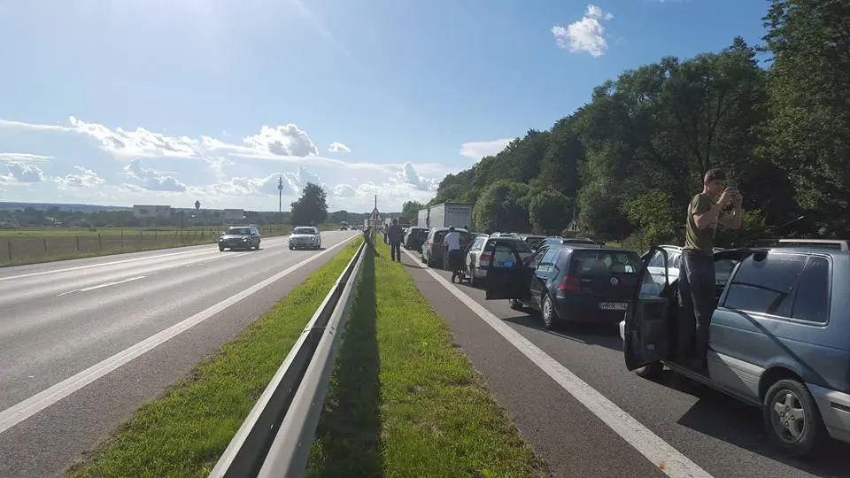 Eismo spūstys greitkelyje