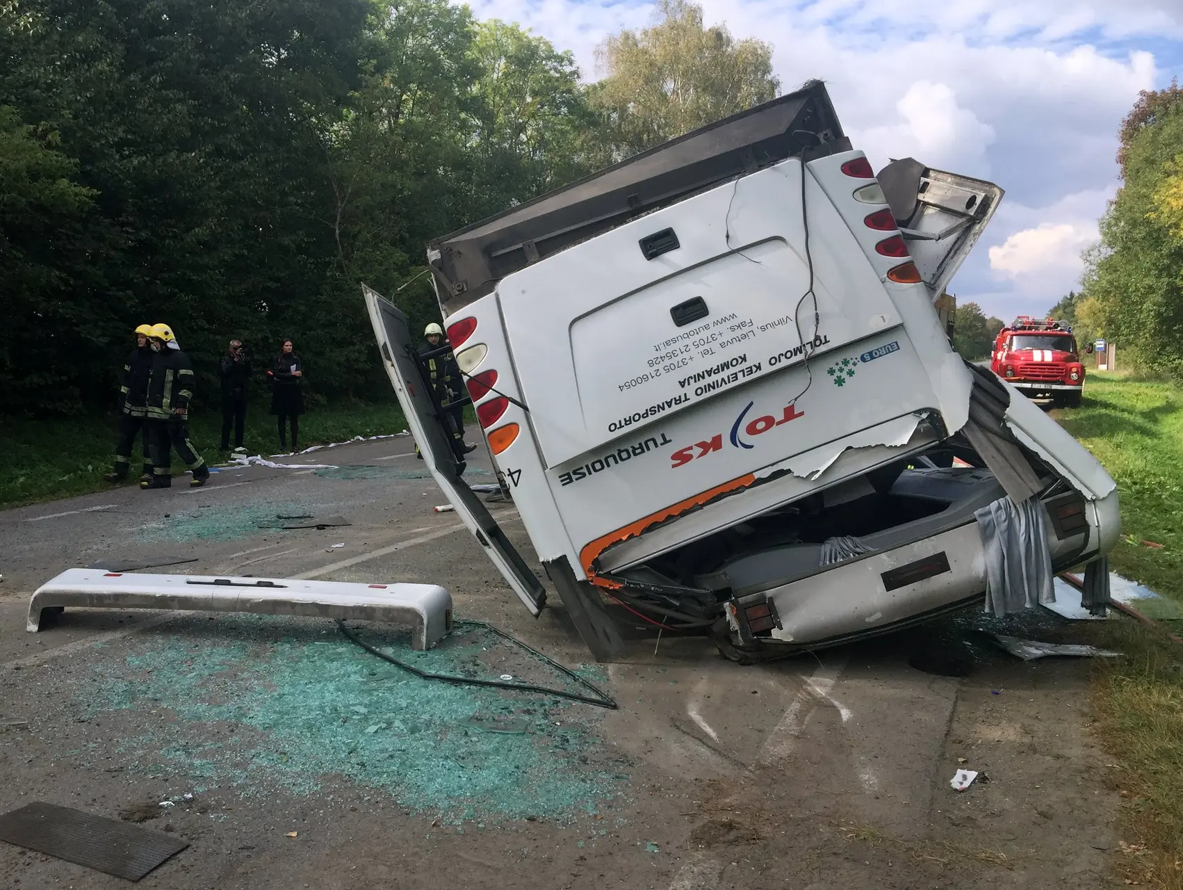 Keleivinio autobuso avarija