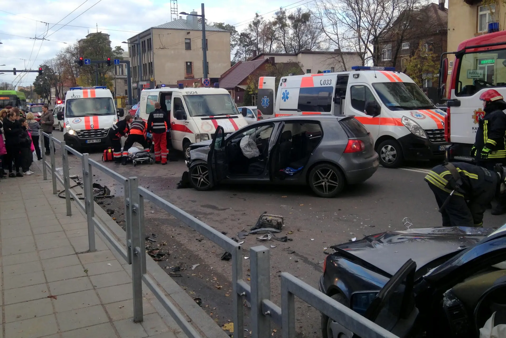 Žiauri avarija Juozapavičiaus prospekte