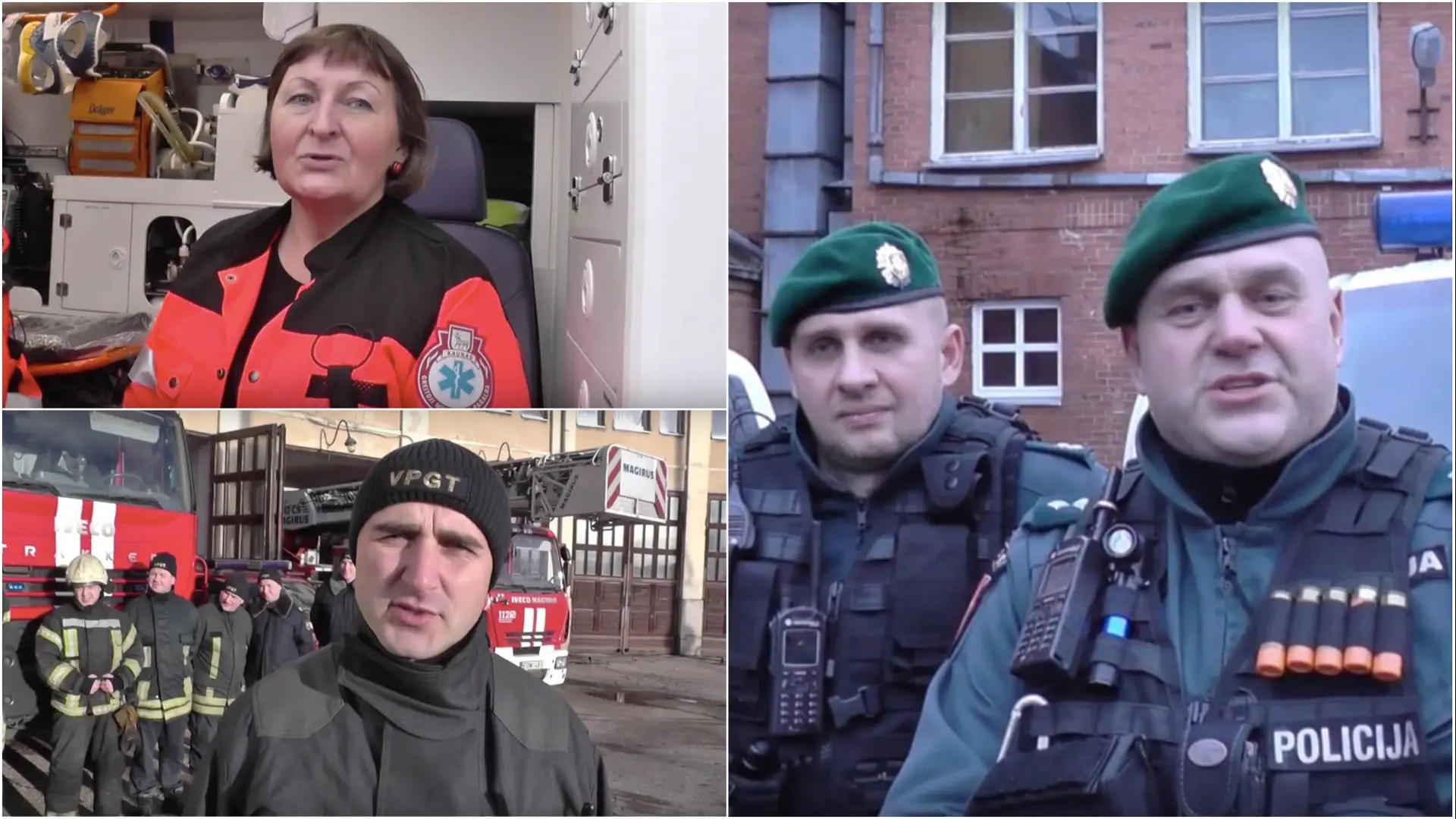 Spec. tarnybų sveikinimas kauniečiams