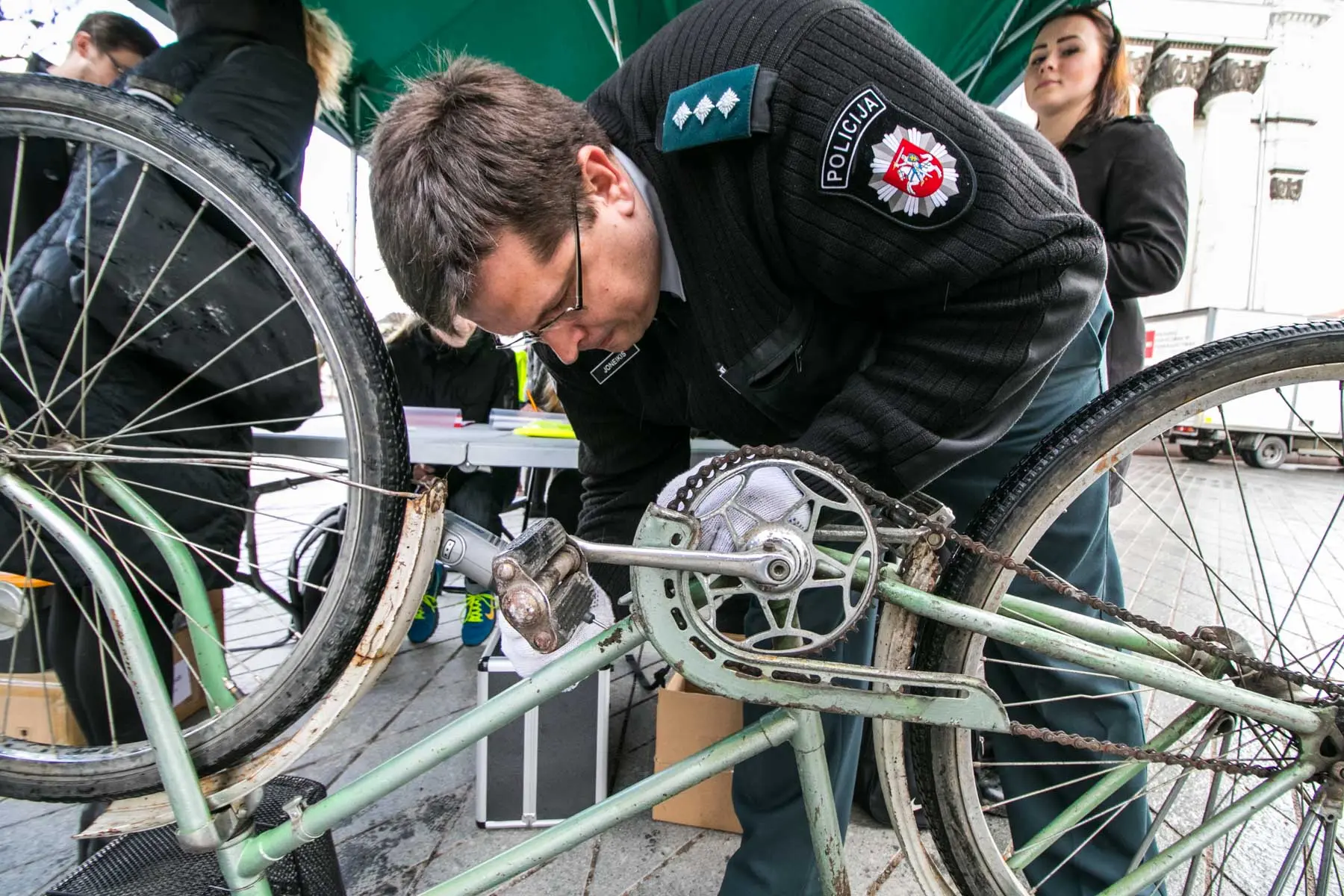 Policijos akcija Laisvės alėjoje