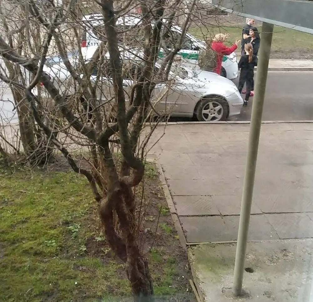 Partrenktas vaikas ir mama