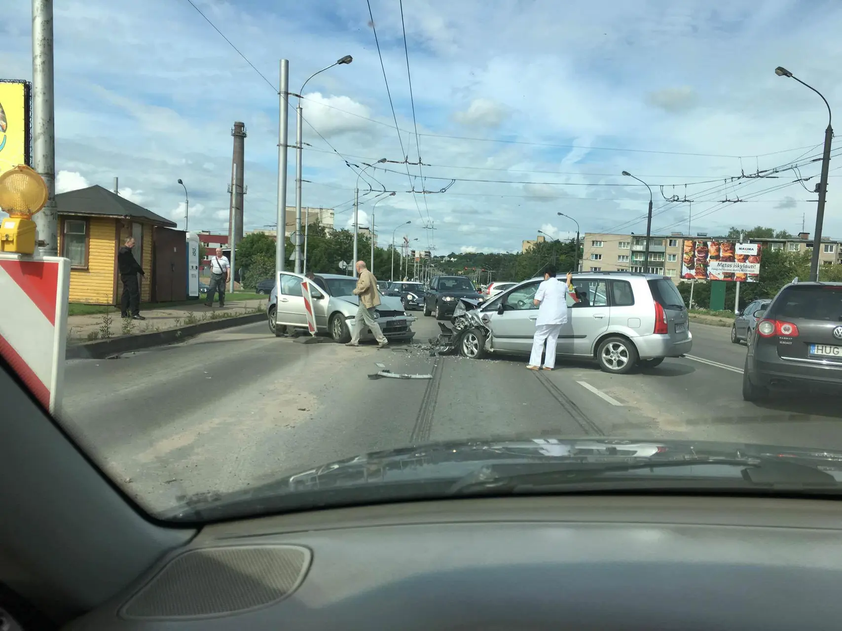 Avarija ant Varnių tilto