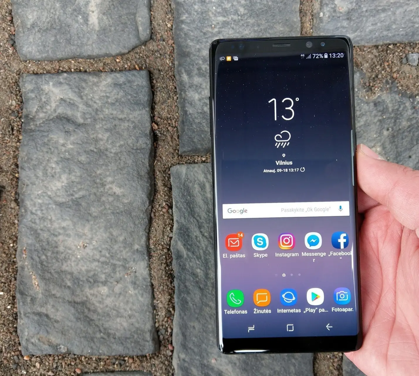 samsung galaxy note 8, telefonas