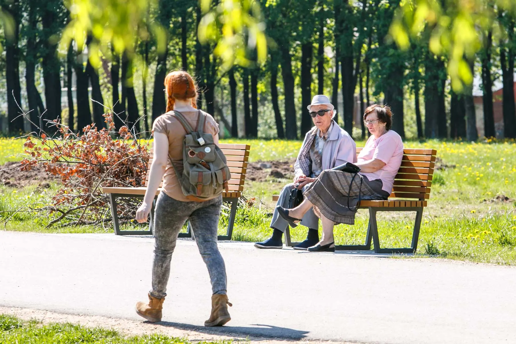 Kalniečių parkas, žmonės