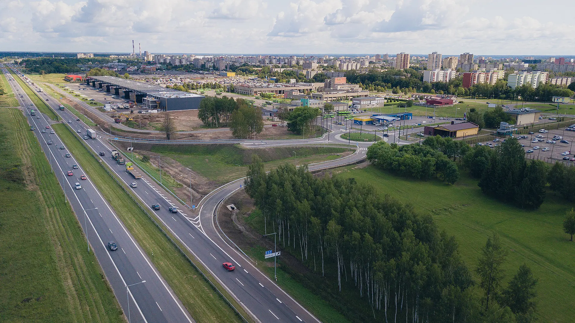 A1 magistralės ir Ašigalio gatvės jungtis