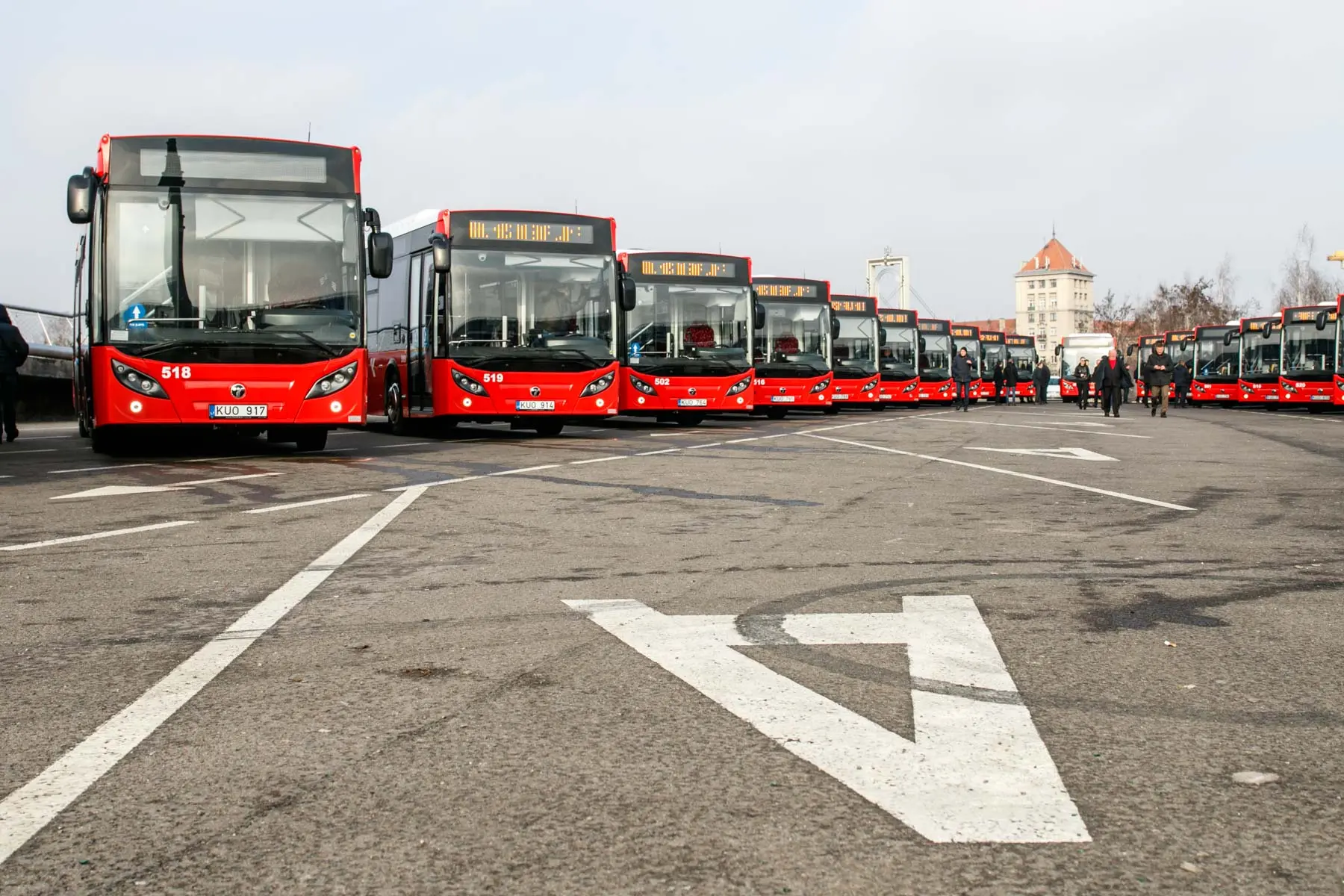 Pristatyti nauji autobusai, viešasis transportas