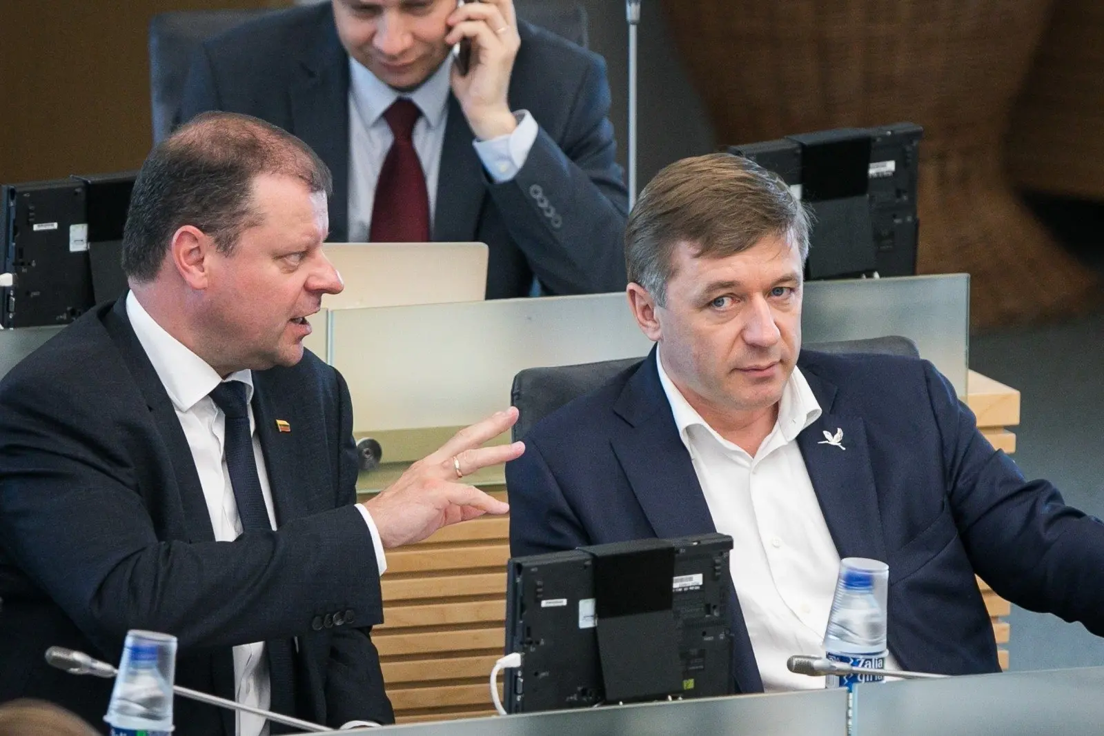 Saulius Skvernelis ir Ramūnas Karbauskis
