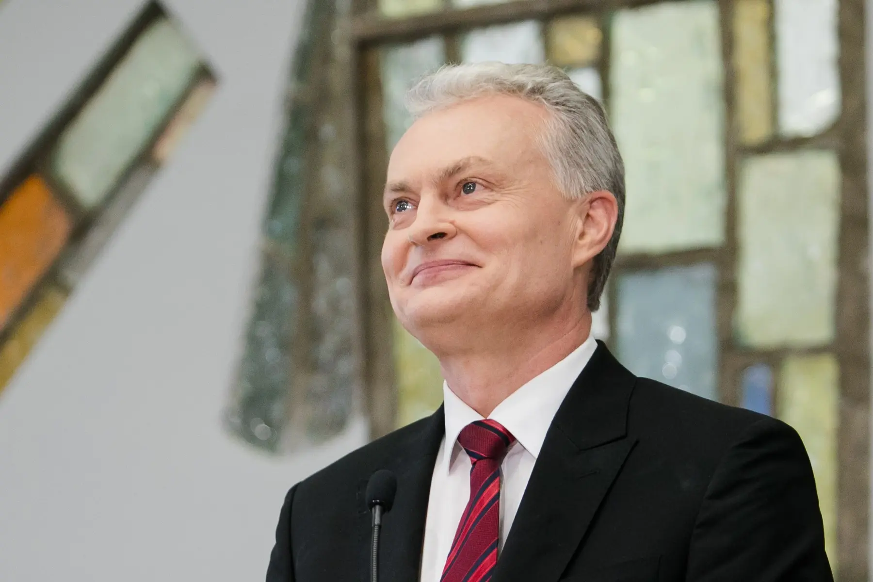 Gitanas Nausėda spaudos konferencijoje