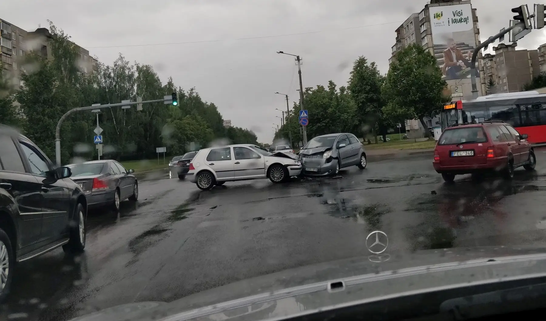 Avarija Kuršių ir Jotvingių gatvių sankryžoje