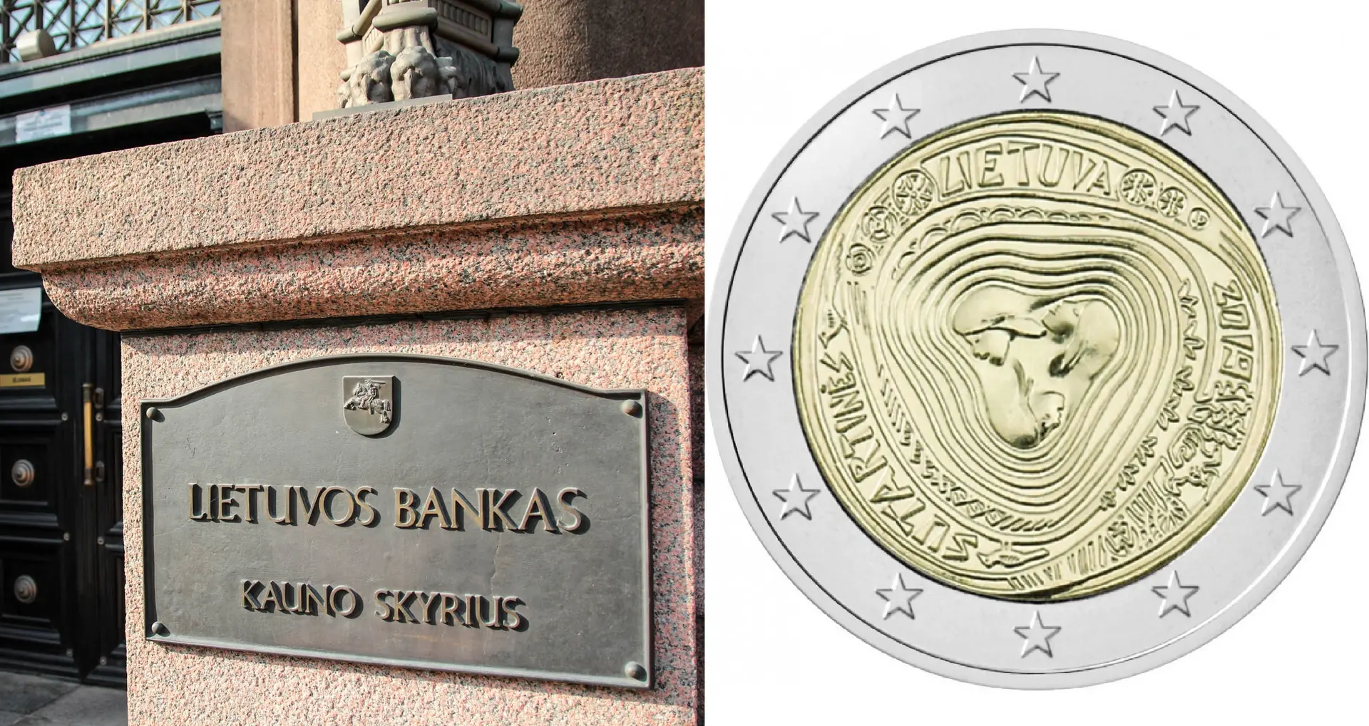 LB monetos koliažas