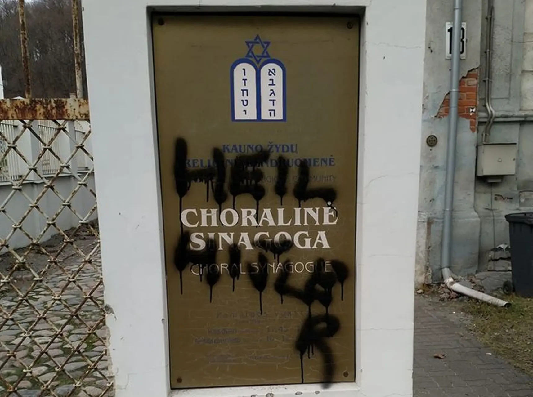 vandalai, sinagoga