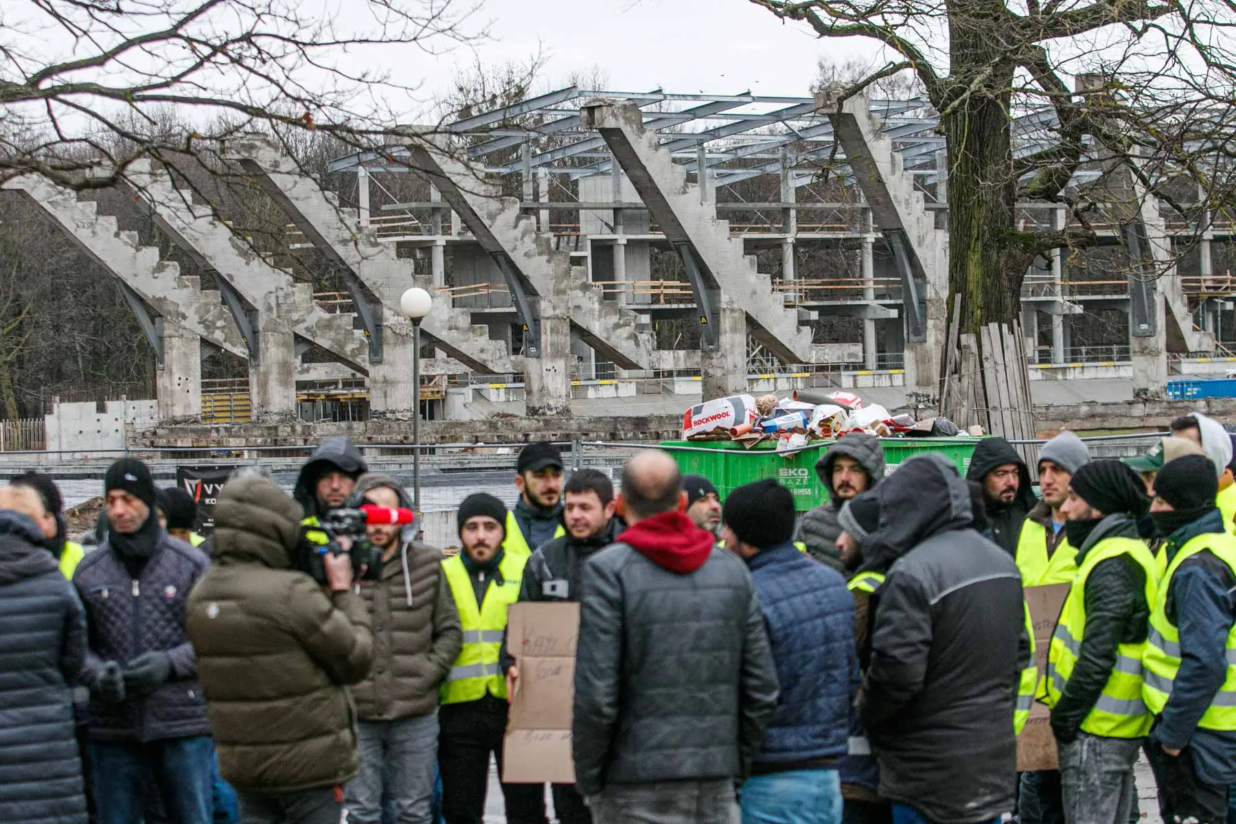 Turkų statybininkų streikas prie S. Dariaus ir S. Girėno stadiono