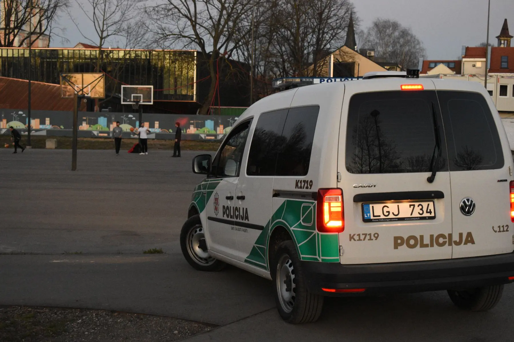 Policija Kauno santakoje, pareigūnai, patruliavimas