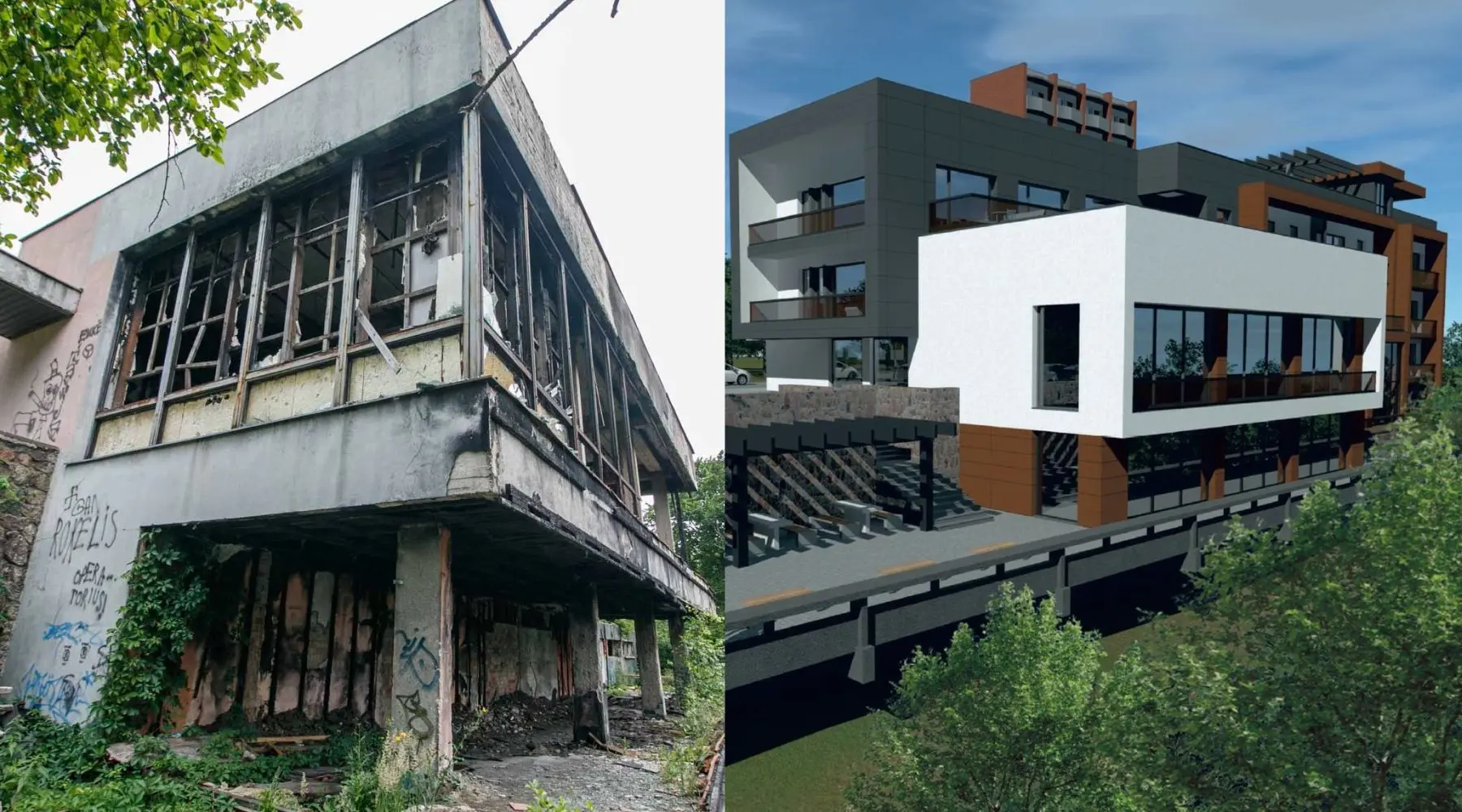 „Trijų mergelių“ vietoje planuojamas naujas pastatas