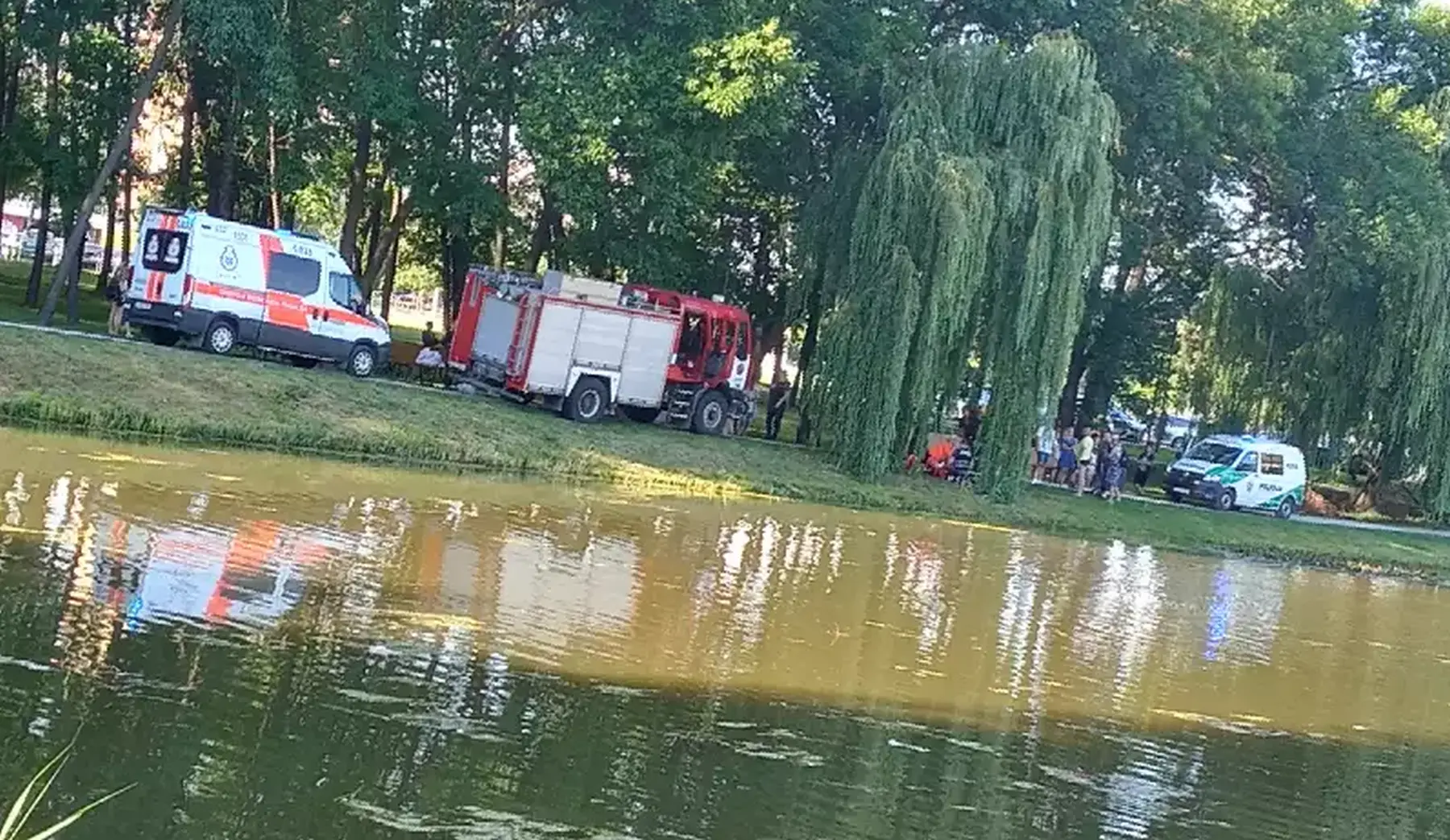 Kalniečių parke skendo moteris