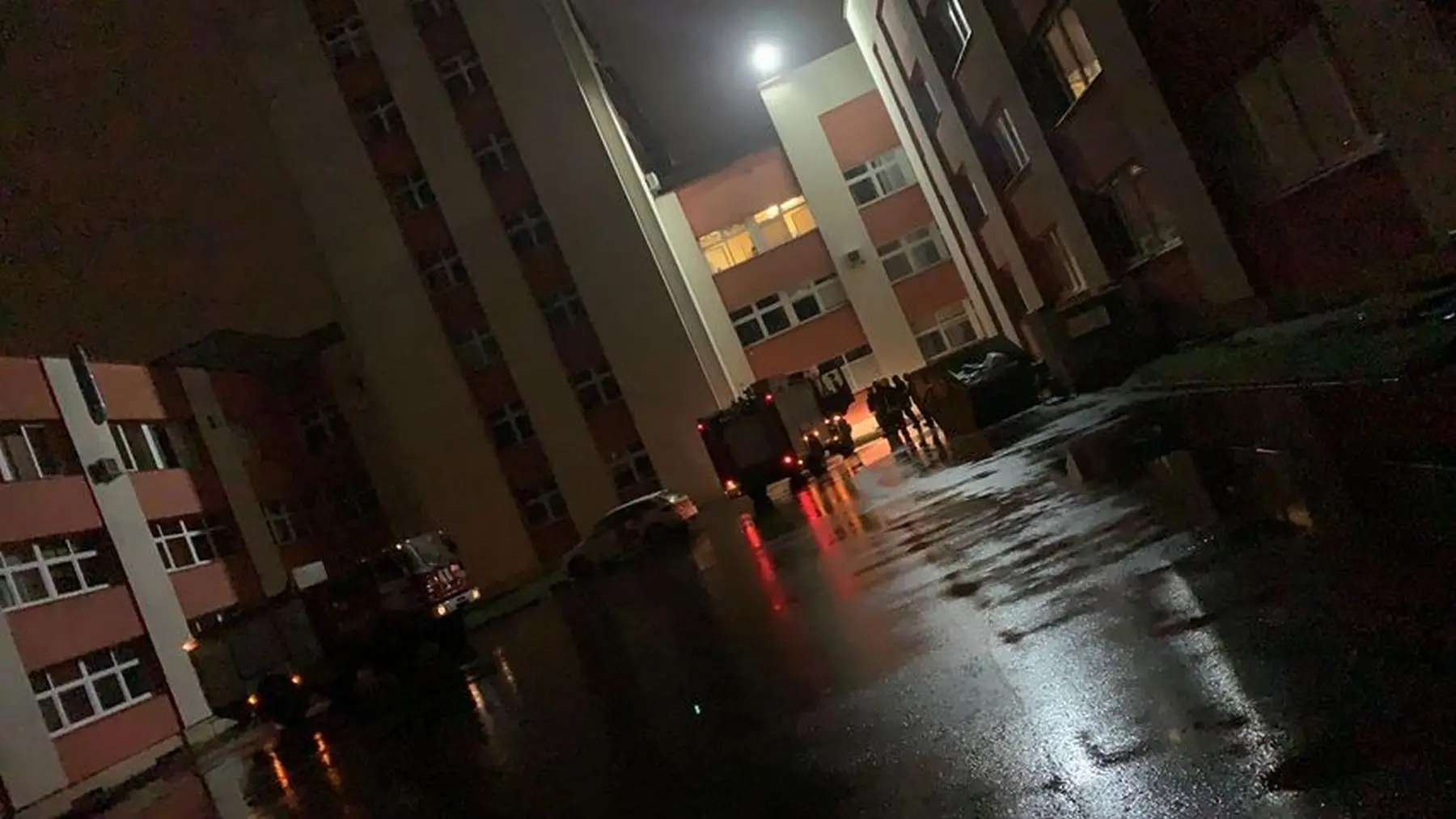 Gaisras Kalniečių poliklinikoje