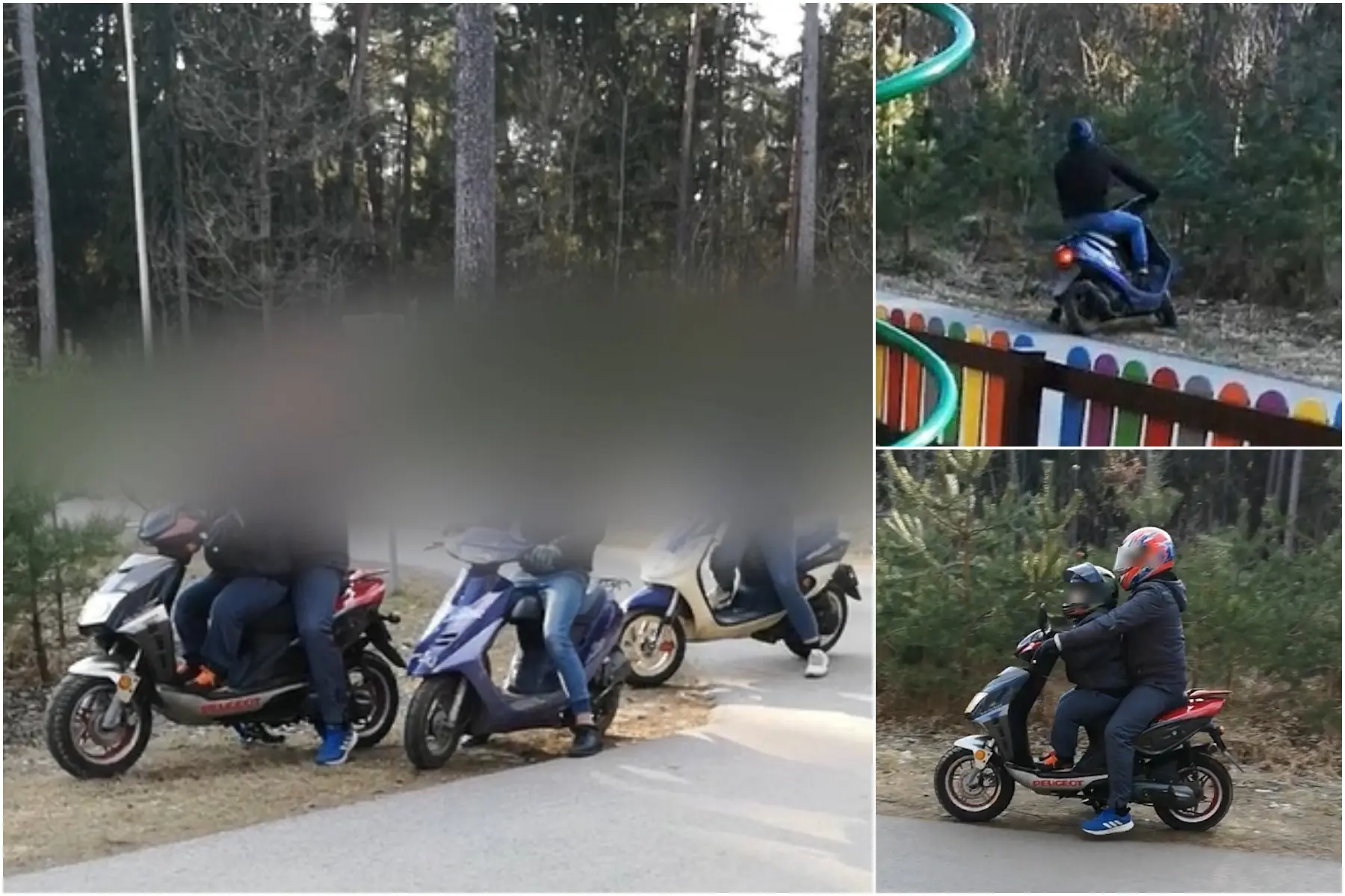 Motoroleriai Panemunės šile