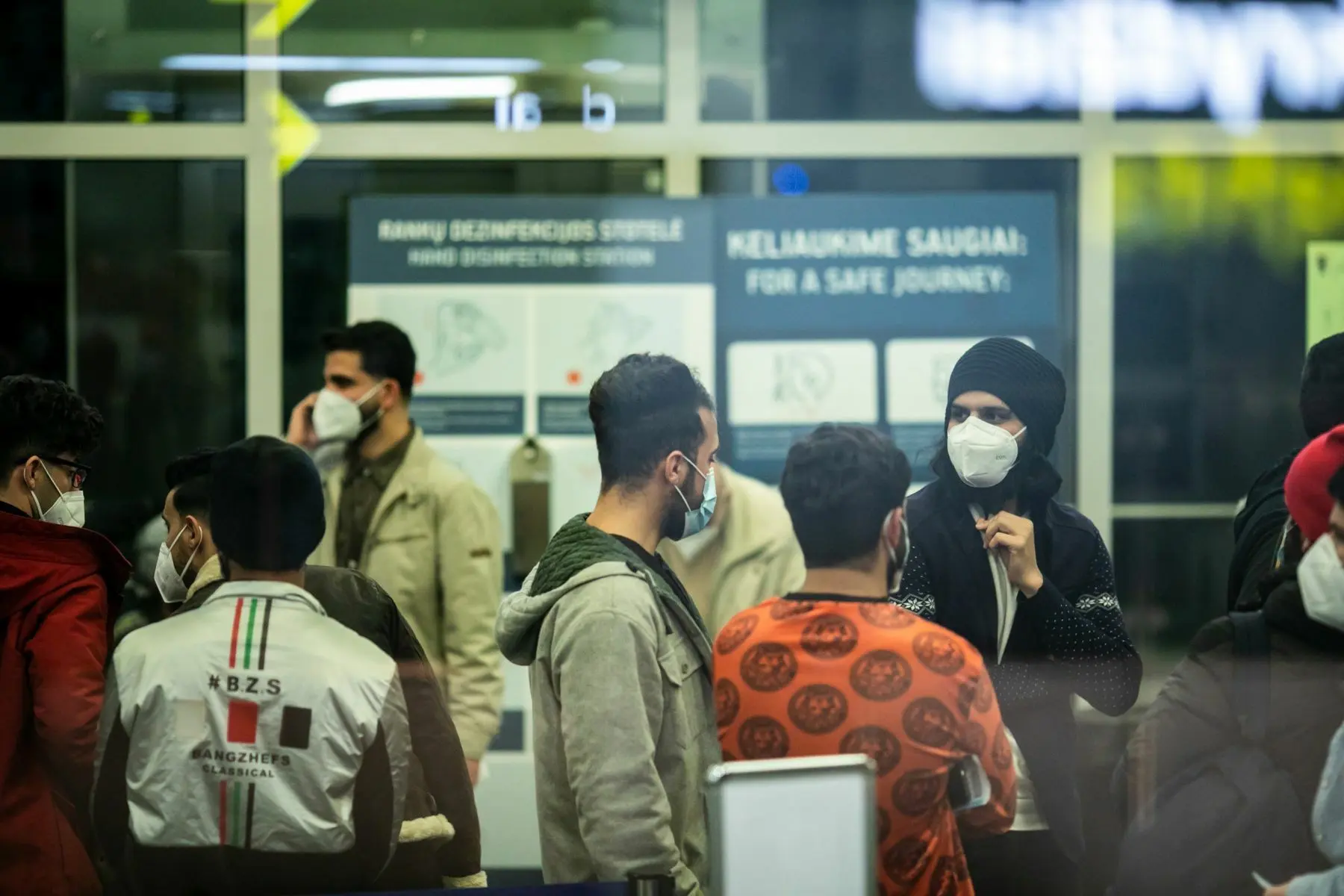 Išskraidinti Irako migrantai