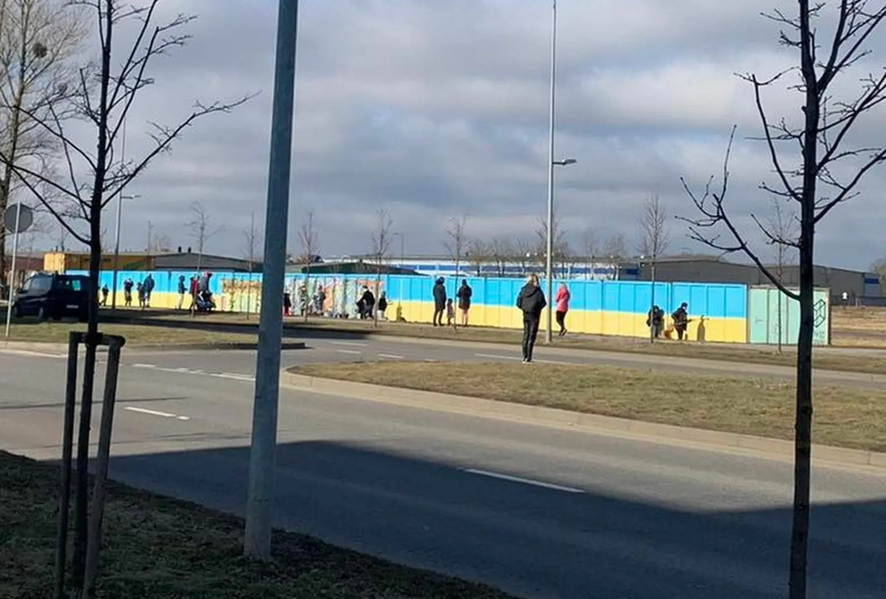 Ukrainos vėliava Aleksote