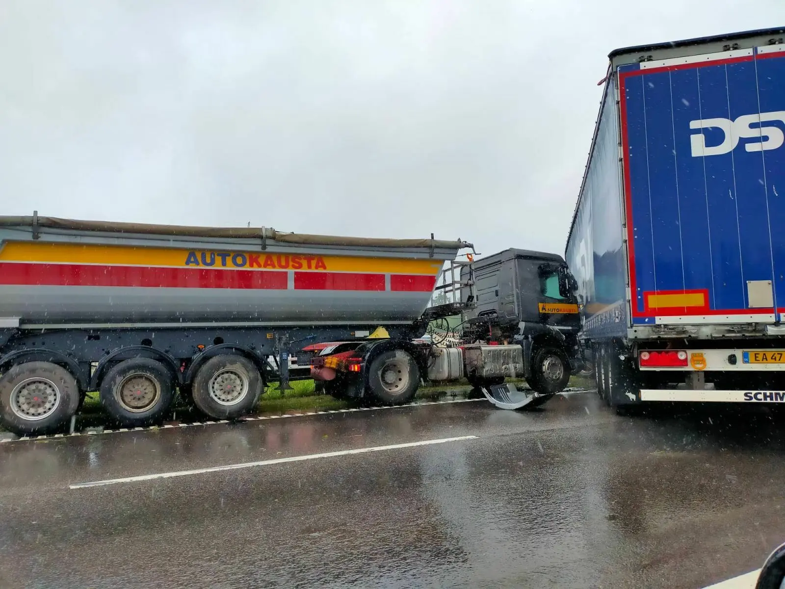 Eismo įvykis A1 kelyje / Skaitytojo nuotr.