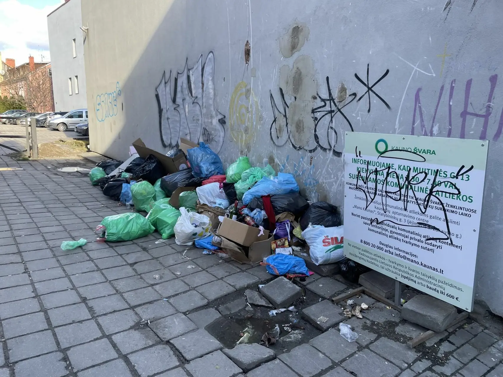 Šiukšlynas Muitinės gatvėje