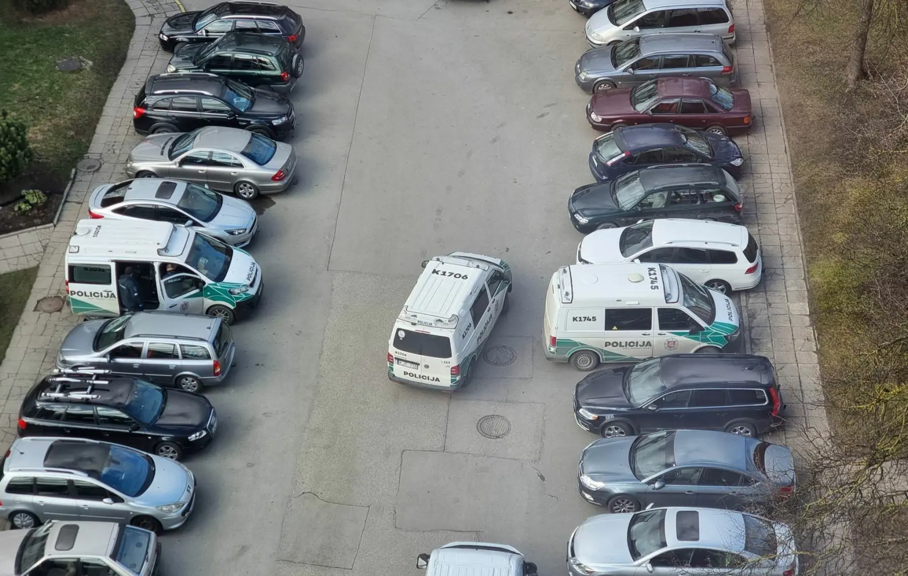 Policijos susibūrimas Draugystės g.