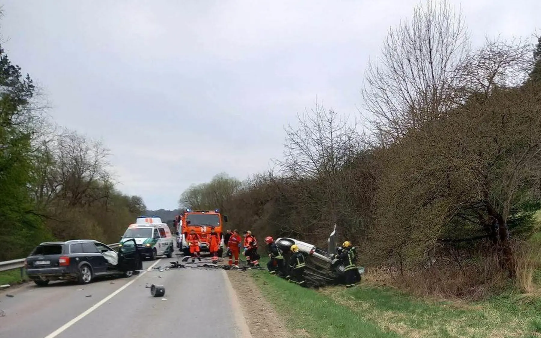 Avarija Lapių kelyje