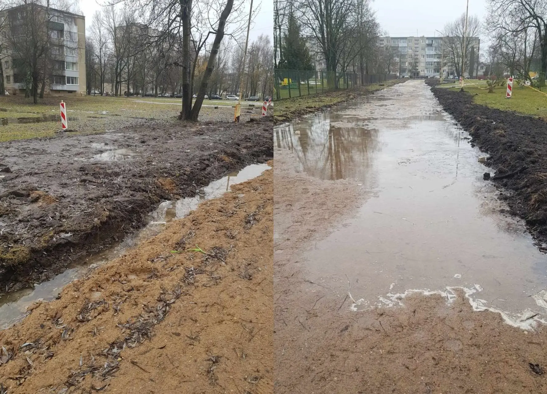 Pėsčiųjų takas prie J. Urbšio proginazijos