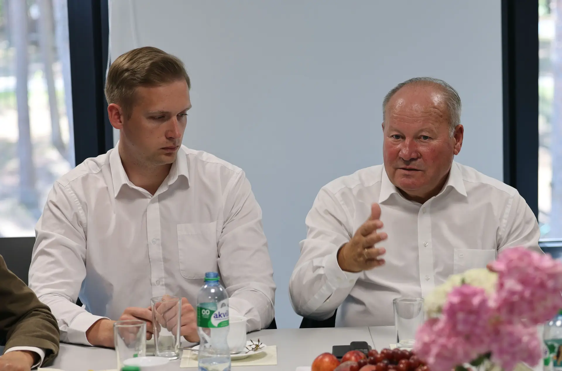 Vilniaus r. meras Robert Duchnevič ir Kauno r. meras Valerijus Makūnas