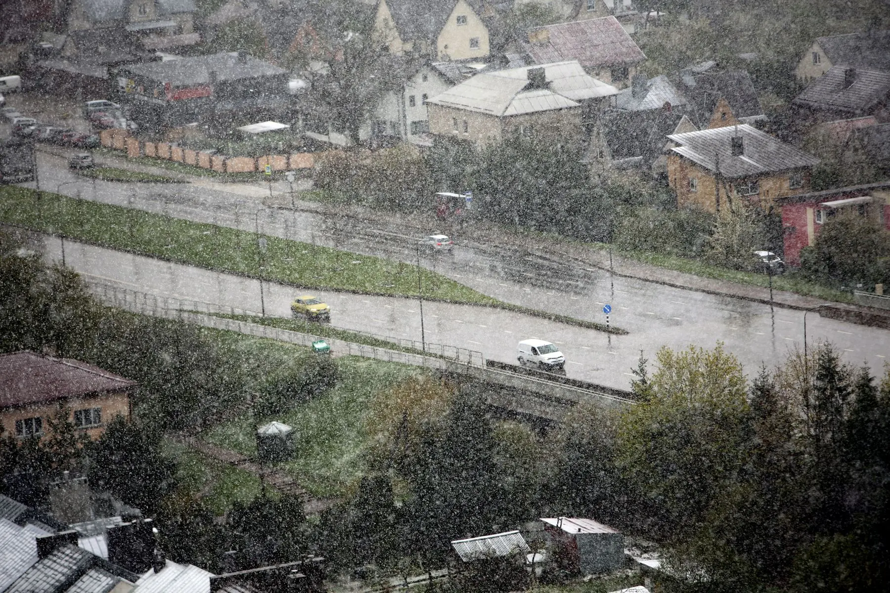 Sniegas. padangos, eismo sąlygos / M. Patašini nuotr.