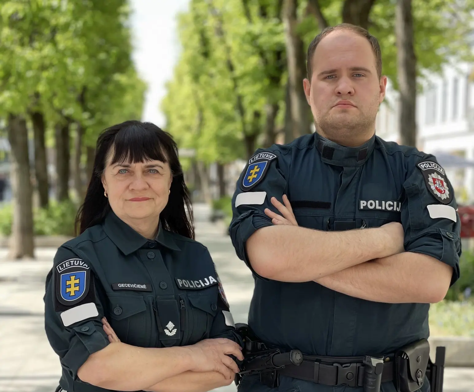 Mamos profesija tapo pavyzdžiu sūnui, policininkai