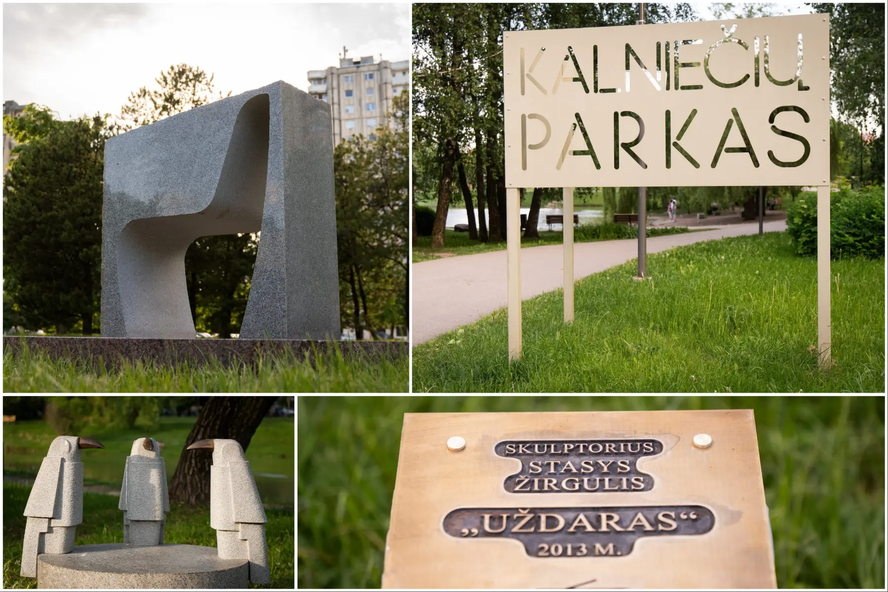 S. Žirgulio skulptūrų kolekcija Kalniečių parke