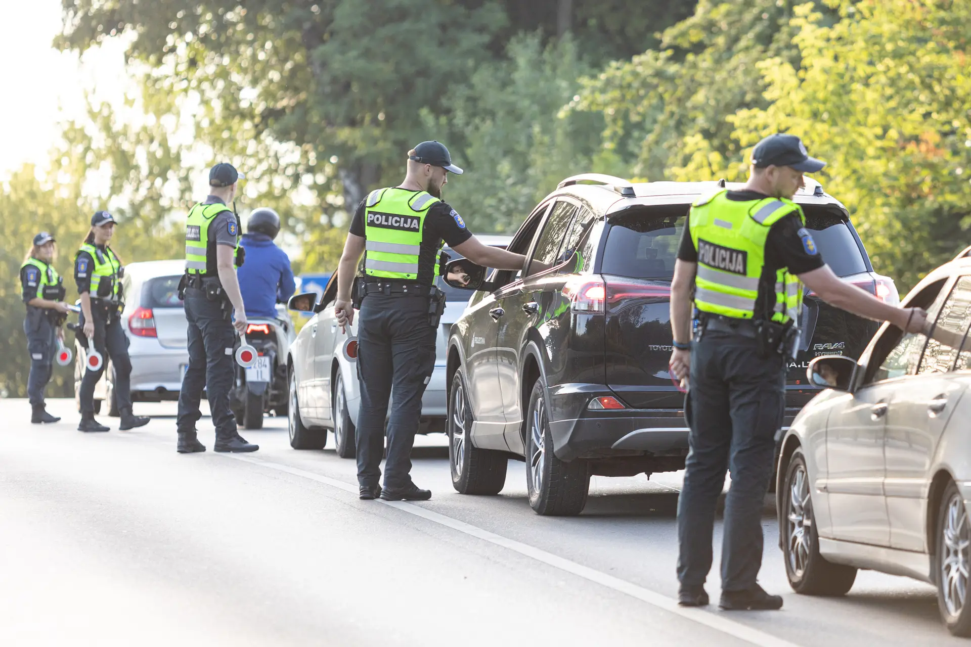 Policijos reidas / R. Tenio nuotr.