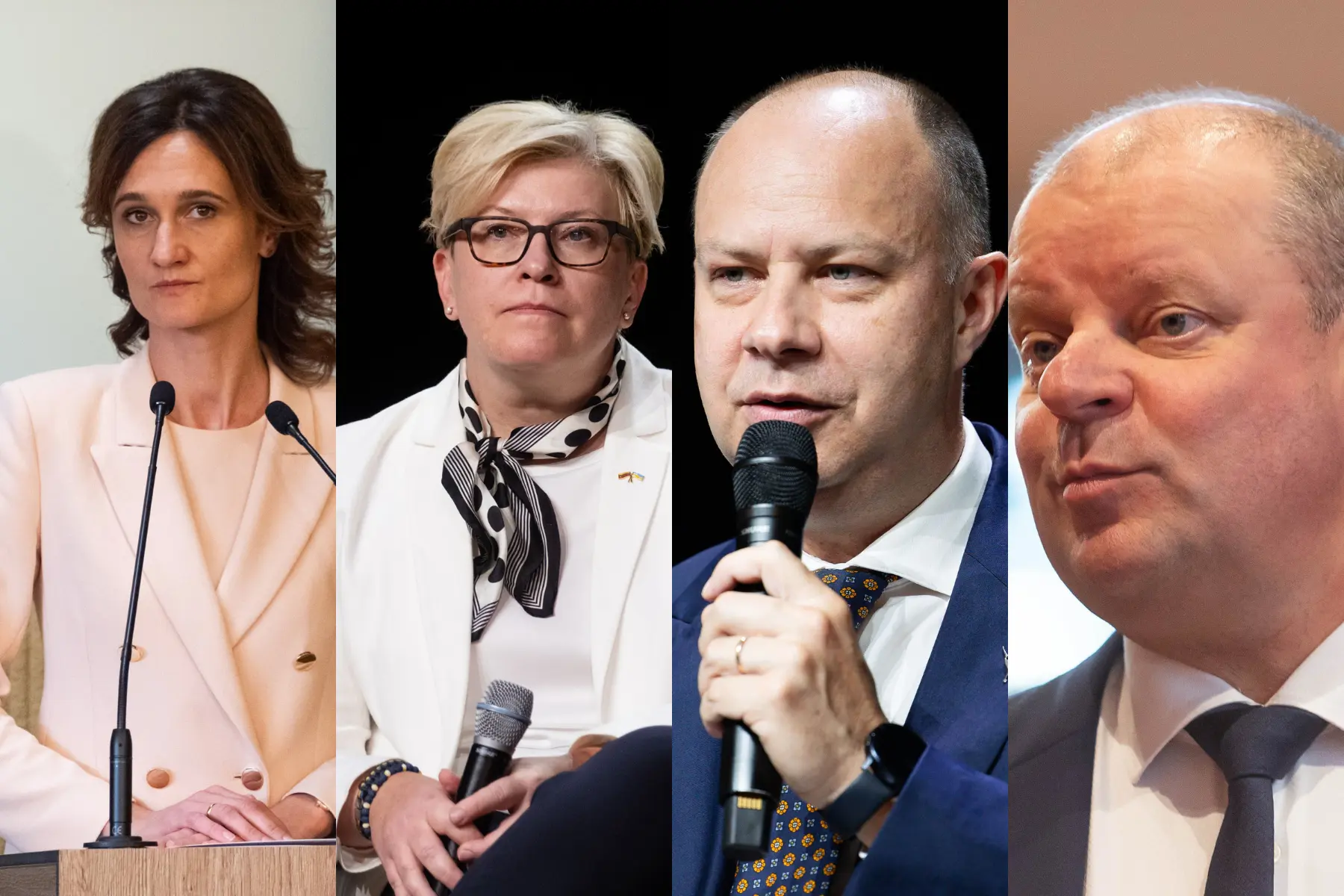 Viktorija Čmilytė-Nielsen, Ingrida Šimonytė, Aurelijus Veryga, Saulius Skvernelis