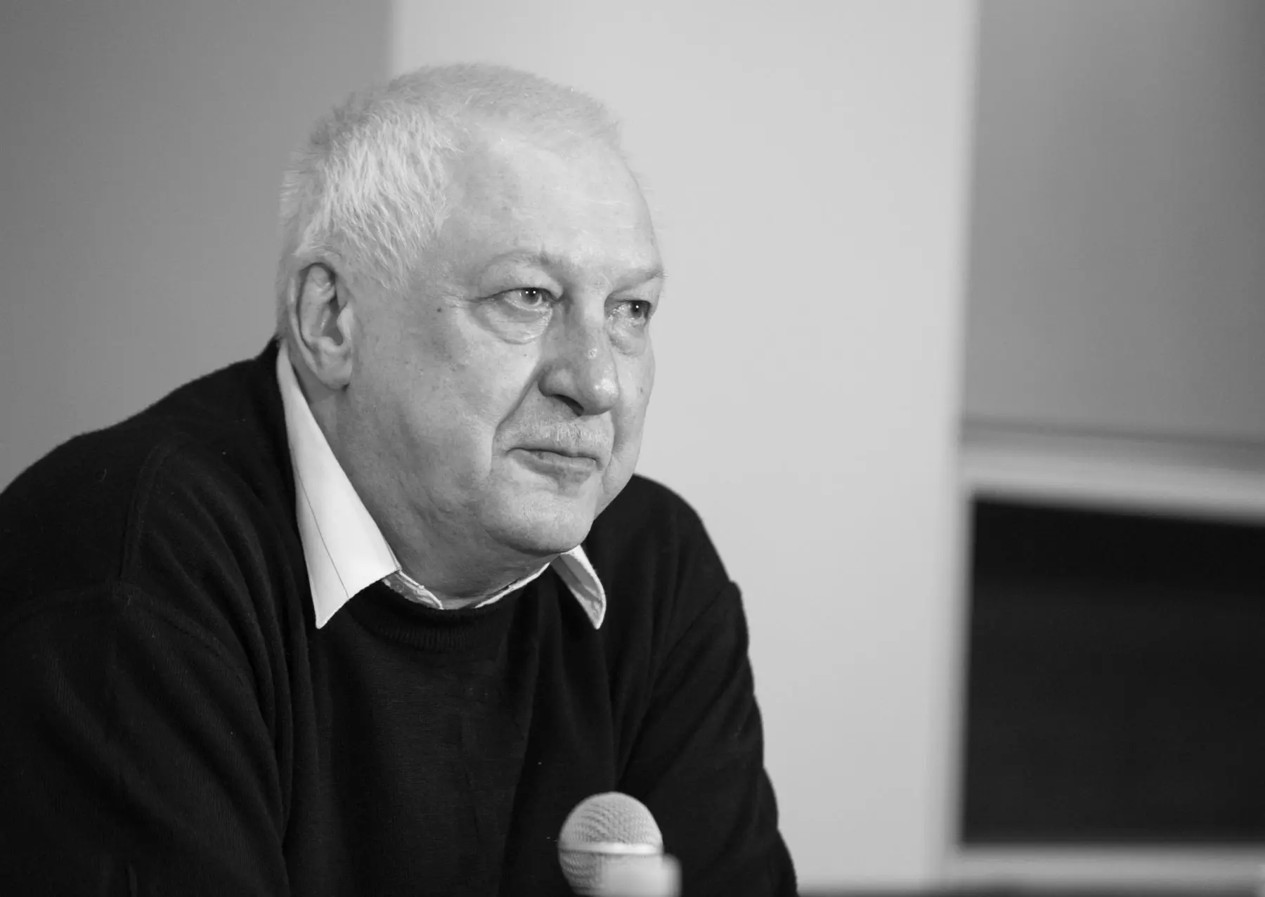 Galius Kličius kino apdovanojimu Sidabrine gerve 2013 spaudos konferencijoje.