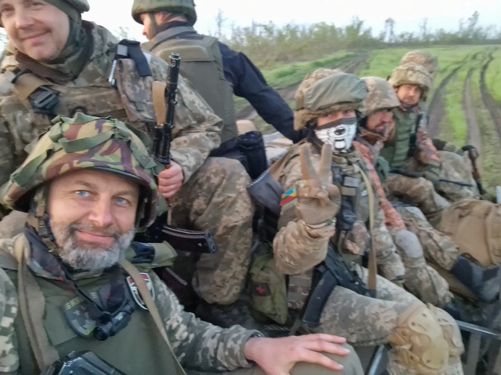 Šarūnas Jasiukevičius Ukrainoje / Asmeninio archyv. nuotr.