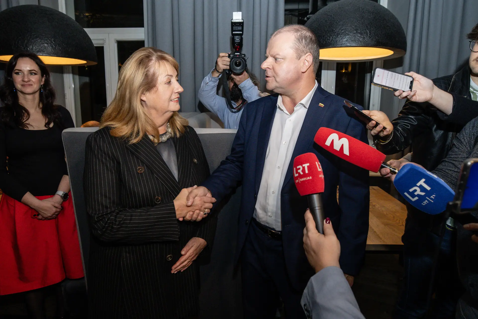 Vilija Blinkeviciute ir Saulius Skvernelis