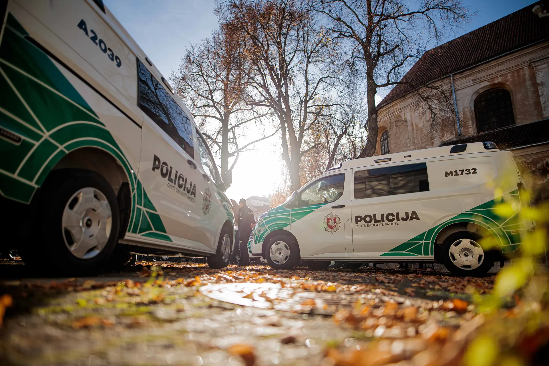 Nauji policijos tarnybiniai automobiliai / ELTA / J. Elinsko nuotr.