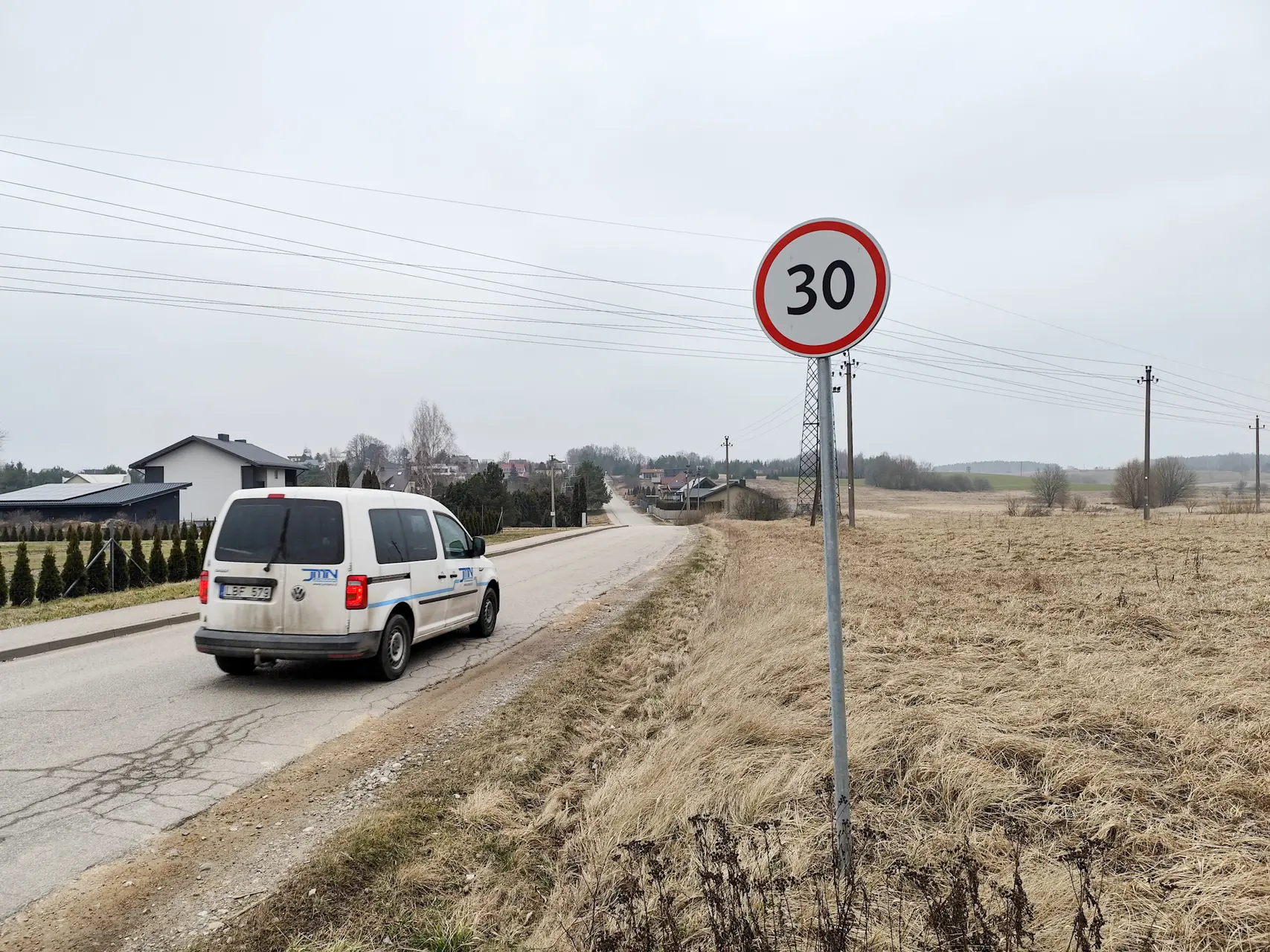 Greičio ribojimas Lapėse