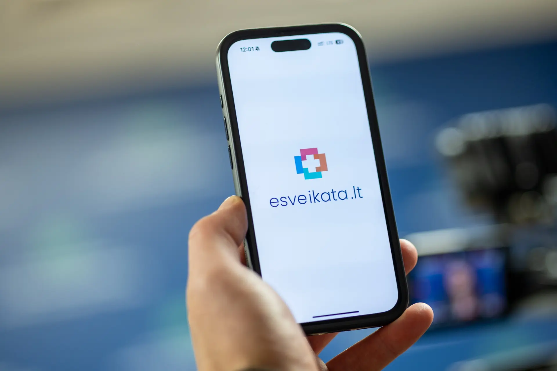 E. sveikatos mobiliosios programėlės pristatymas. ELTA / Julius Kalinskas