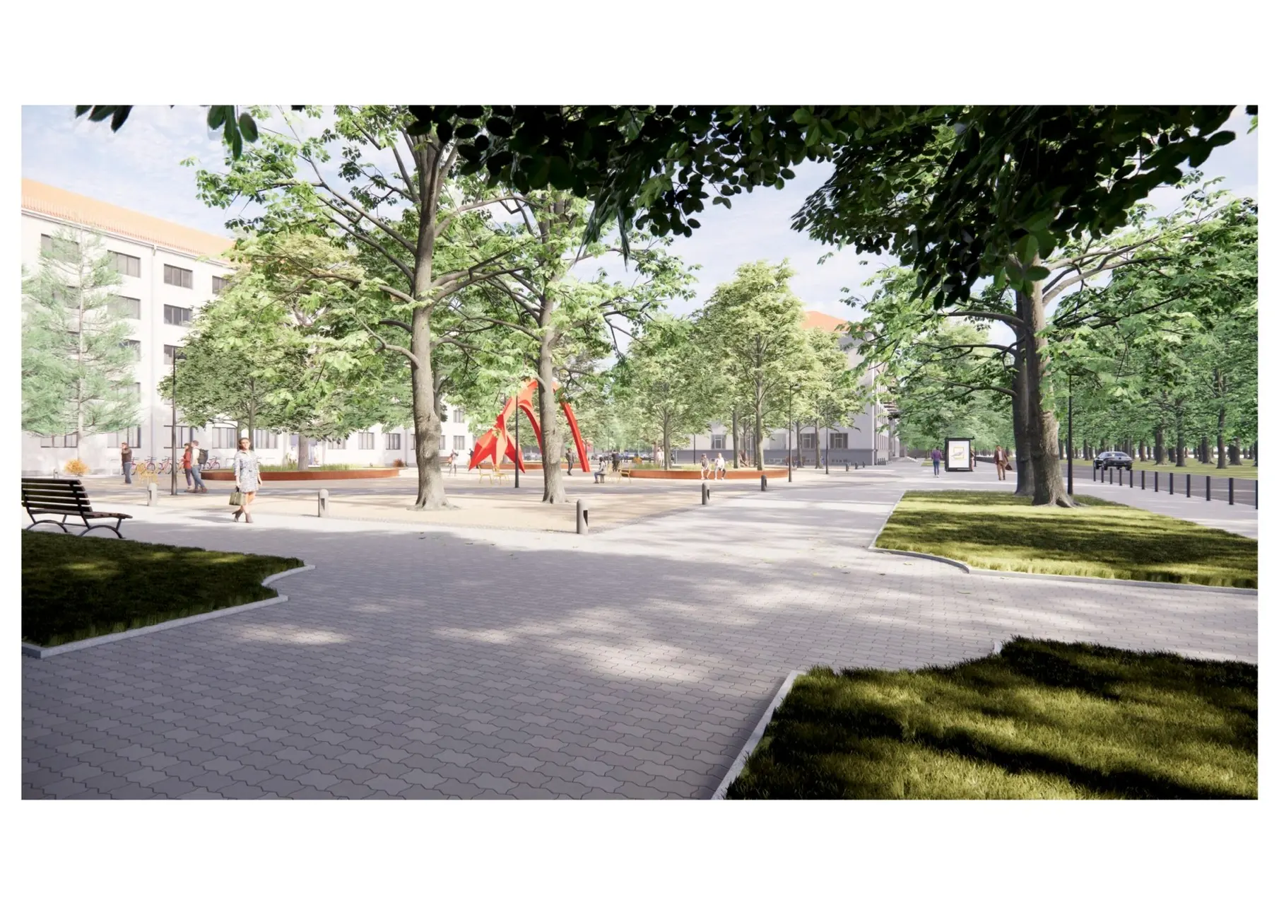KTU bendrabučio aikštelės projektas, vizualizacija („Studio Torrau“ nuotr.)