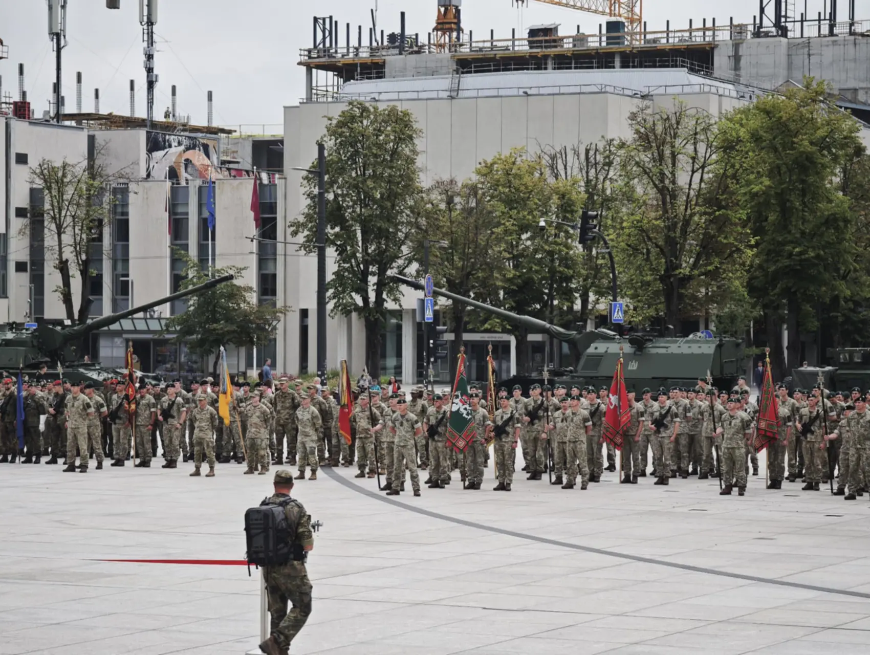 Lietuvos kariuomenės Sausumos pajėgų vadų pasikeitimo ceremonija Vienybės aikštėje / R. Tenio nuotr.