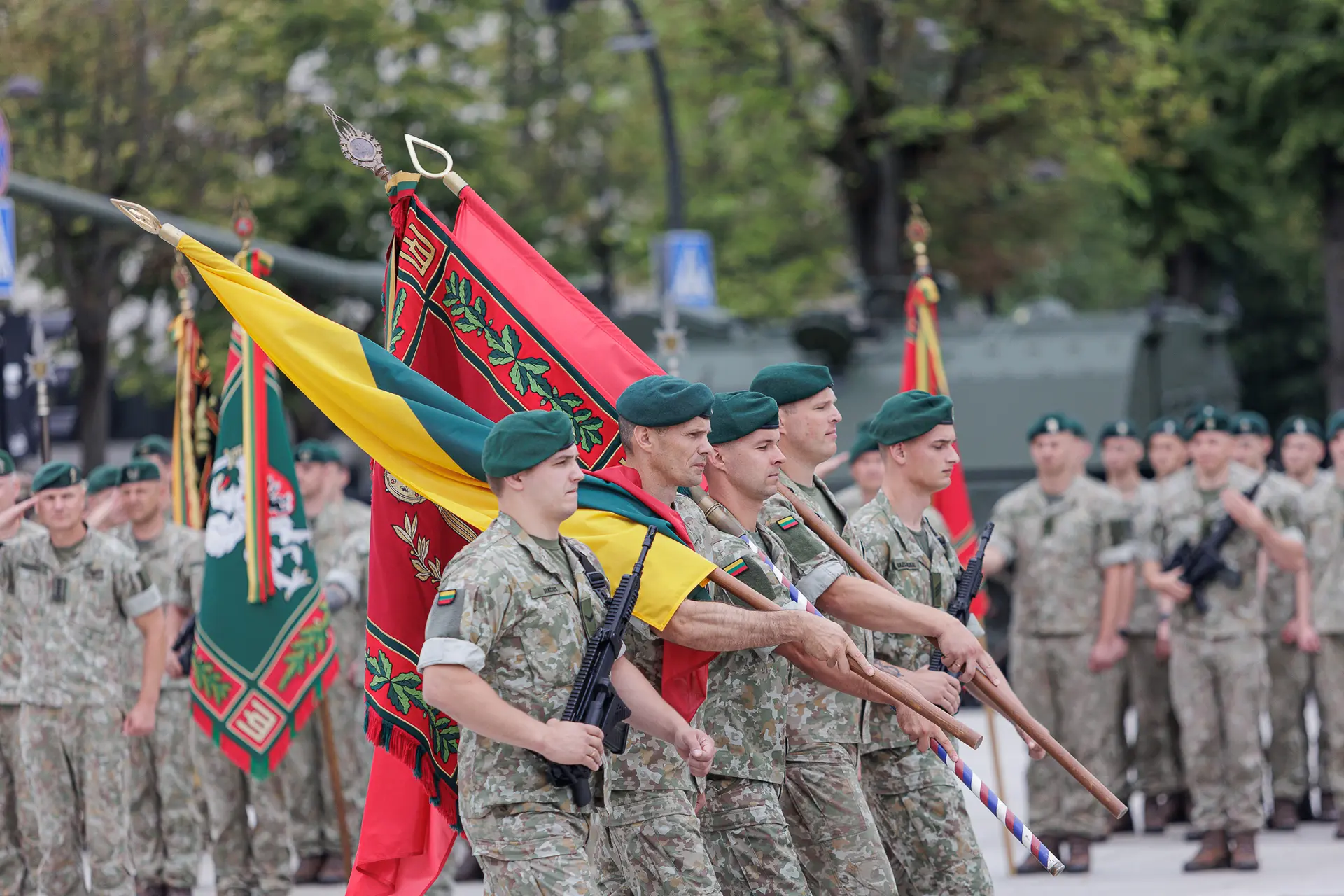 Lietuvos kariuomenės Sausumos pajėgų vadų pasikeitimo ceremonija Vienybės aikštėje / R. Tenio nuotr.