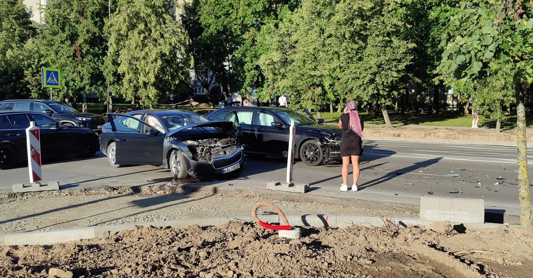Avarija Šilainiuose / Skaitytojo nuotr.