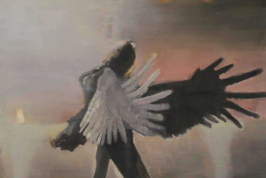 G.Pritkovaite_Gulbė_120x100cm_aliejus_drobė_2023