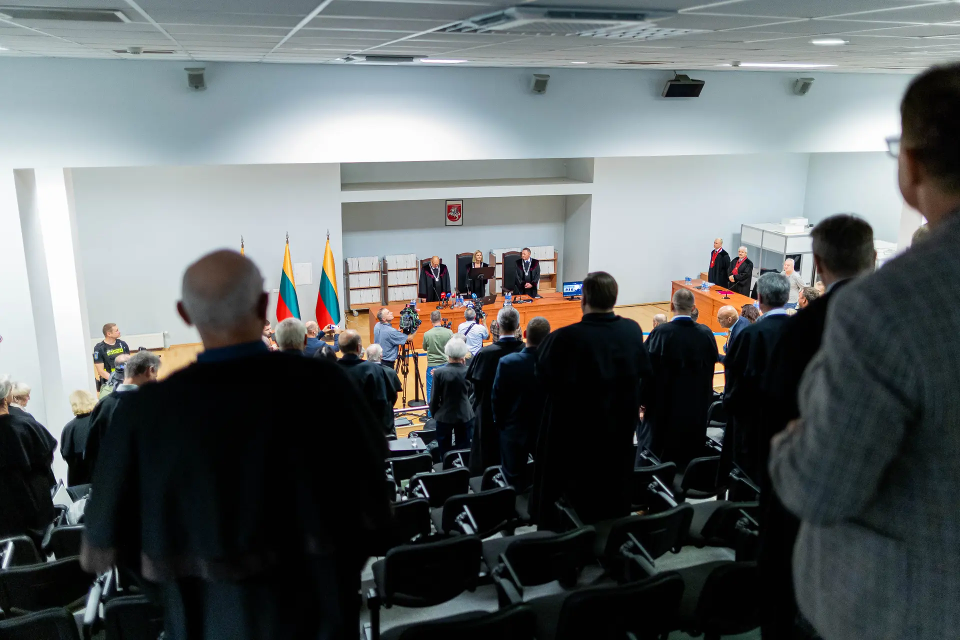 Nuosprendžio paskelbimas riaušių prie Seimo byloje / ELTA / Ž. Gedvilos nuotr.