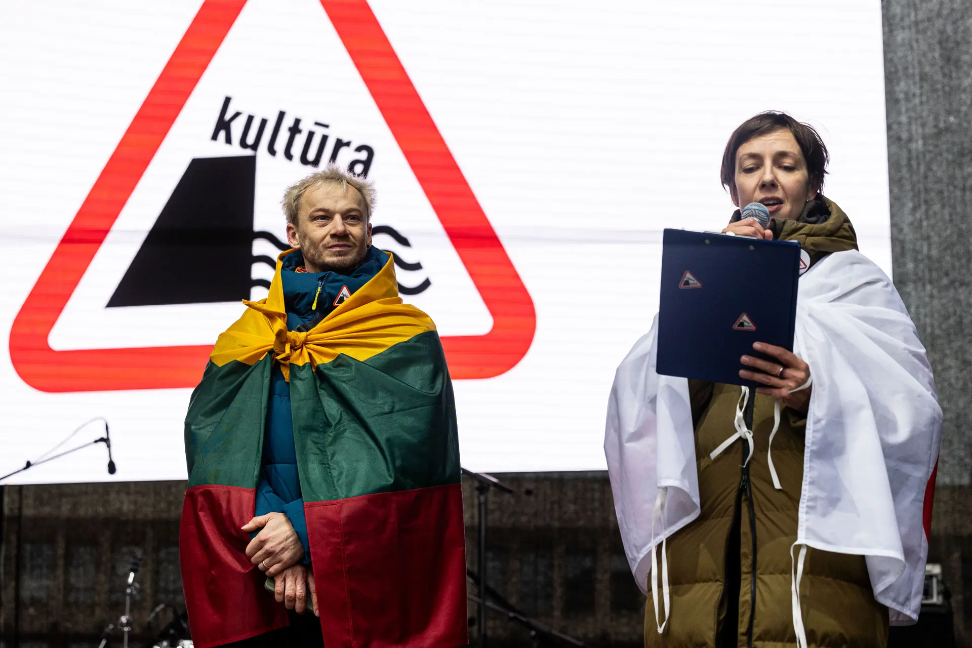 Kultūrininkų mitingas sostinėje / P. Peleckio / BNS nuotr.
