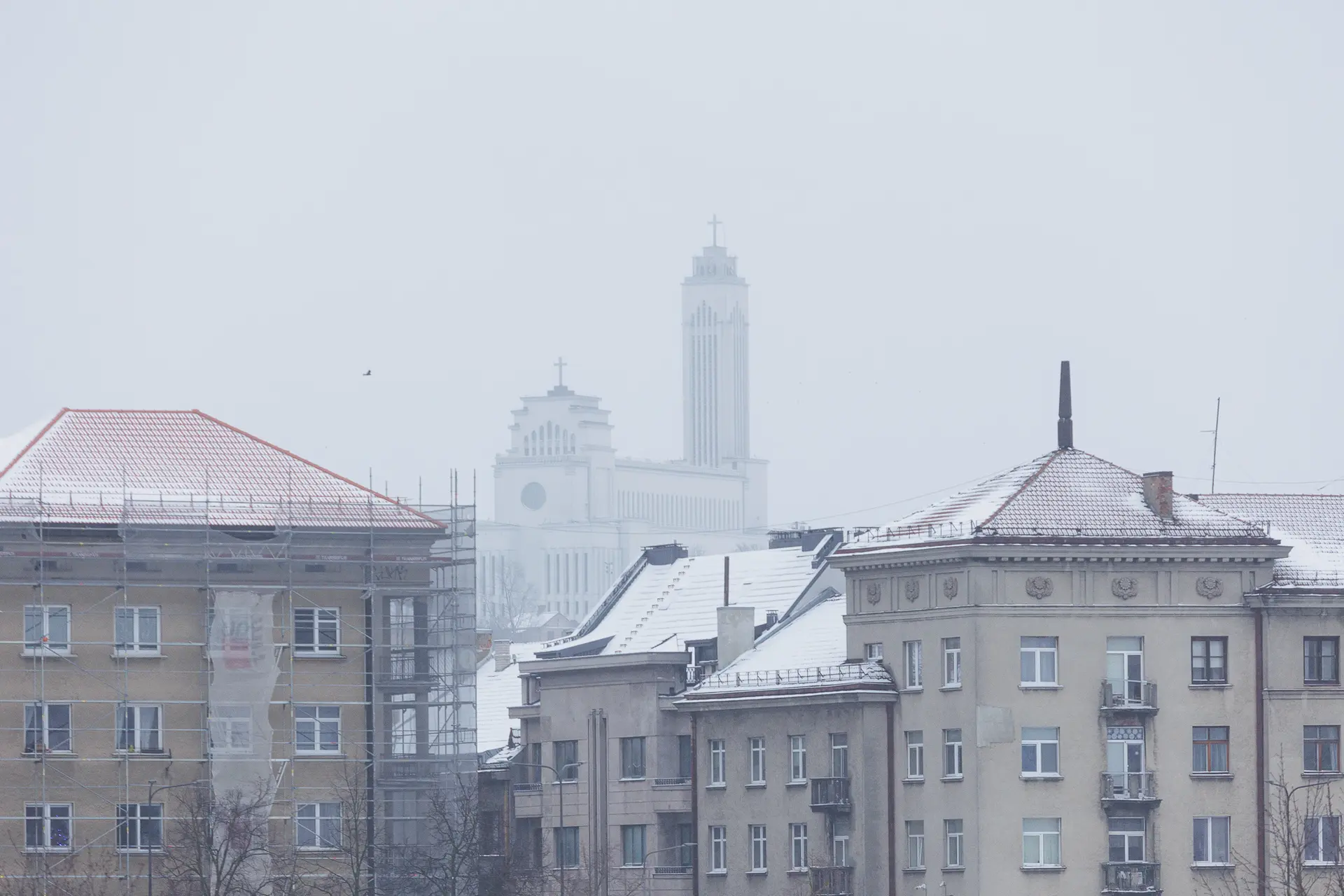 Žiemiškas oras Kaune / R. Tenio nuotr.