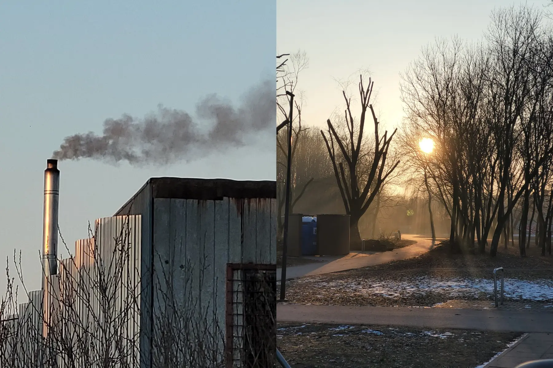 Dūmai Kalniečių parke / Skaitytojo nuotr.